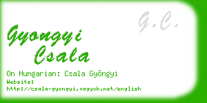 gyongyi csala business card