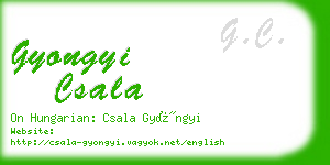 gyongyi csala business card